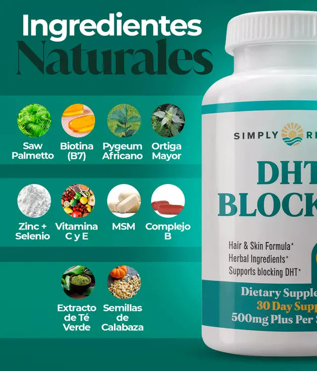 DHT Blocker - La Solución Natural Que Detiene la Caída Capilar
