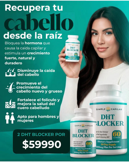 DHT Blocker - La Solución Natural Que Detiene la Caída Capilar